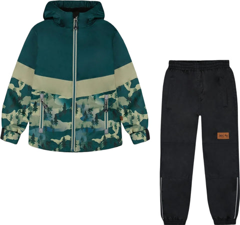 Deux par Deux Printed Two-Piece Mid-Season Outerwear Set - Little Boy