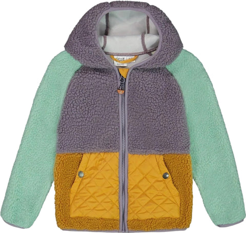 Deux par Deux Sherpa Mid-Season Colorblock Jacket - Little Boy