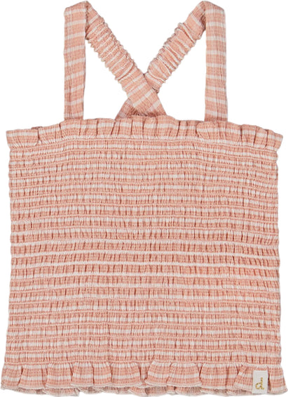 Deux par Deux Smocked Tank Top - Big Girl
