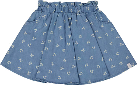 Deux par Deux Printed Chambray Skort - Little Girl
