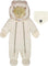 Deux par Deux Chanterelle Layette One-Piece Car Seat Snowsuit - Baby - White Asparagus