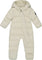 Deux par Deux Cloud One-Piece Compressible Car Seat Snowsuit - Baby - White Asparagus