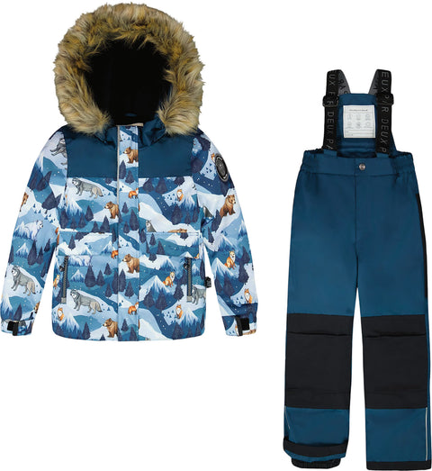 Deux par Deux Dark Teal Discover Two-Piece Snowsuit - Little Boy