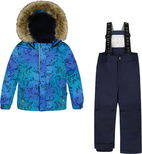Deux par Deux Black Discover Two-Piece Snowsuit - Little Boy