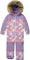Deux par Deux Discover One-Piece Snowsuit - Little Girl - Lilac Retro Flower Print