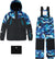 Deux par Deux Bright Orange Play Two-Piece Snowsuit - Little Boy - Teal Blue Camouflage
