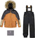 Deux par Deux Colorblocked Play Two-Piece Snowsuit with Jacket - Little Boy - Black