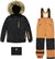Deux par Deux Colorblocked Play Two-Piece Snowsuit with Jacket - Little Boy - Brown Sugar