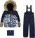 Deux par Deux Play Two-Piece Snowsuit with Printed Colorblocked Jacket - Big Boy - Navy Blue