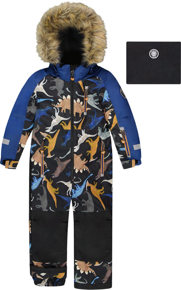 Deux par Deux Dinosaur Play One-Piece Snowsuit - Little Boy