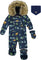 Deux par Deux Play One-Piece Car Seat Snowsuit - Baby Boy - Navy Animal Print