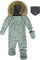 Deux par Deux Play One-Piece Car Seat Snowsuit - Baby Boy - Sage Animal Print