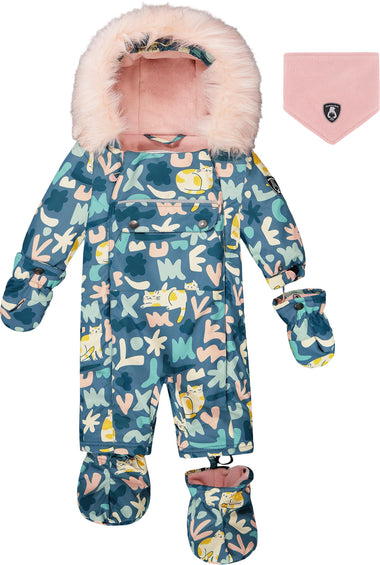 Deux par Deux Play One-Piece Car Seat Snowsuit - Baby Girl