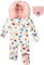 Deux par Deux Play One-Piece Car Seat Snowsuit - Baby Girl - Off White Flower Print