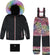 Deux par Deux Multicolor Play Two-Piece Snowsuit - Little Girl - Rainbow Leopard