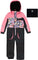 Deux par Deux Black Retro Flower Print Play One-Piece Snowsuit - Little Girl - Black Retro Flower Print