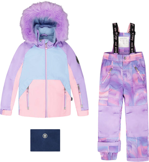 Deux par Deux Light Blue Play Two-Piece Snowsuit - Big Girl