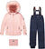 Deux par Deux Flower Print Play Two-Piece Snowsuit - Little Girl - Navy Blue