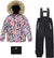 Deux par Deux Allover Print-Black Play Two-Piece Snowsuit - Little Girl - Black