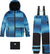 Deux par Deux Brown-Black Teknik Two-Piece Snowsuit - Big Boy - Teal Gradient