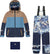 Deux par Deux Brown-Black Teknik Two-Piece Snowsuit - Little Boy - Blue Mountains
