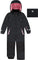 Deux par Deux Black With Pink Teknik One-Piece Snowsuit - Little Girl - Black