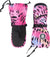 Deux par Deux Beige Leopard Teknik Winter Mittens - Kids - Multicolor Leopard - Zebra