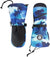 Deux par Deux Beige Leopard Teknik Winter Mittens - Kids - Teal Blue Camouflage