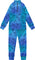 Deux par Deux Two-Piece Thermal Underwear Set - Big Kids - Blue Gradient Dinosaur Print