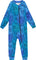 Deux par Deux One-Piece Thermal Underwear - Baby - Blue Gradient Dinosaur Print