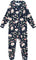 Deux par Deux One-Piece Thermal Underwear - Big Kids - Navy Flower Print