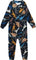 Deux par Deux One-Piece Thermal Underwear - Little Kids - Black Dinosaur Print