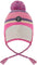 Deux par Deux Pink-Purple Lined Peruvian Knit Pompom Hat - Little Girl - Pink - Mauve