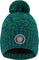 Deux par Deux Green-Blue Lined Knit Pompom Hat - Little Boy - Green - Blue