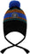 Deux par Deux Black-Blue-Brown Lined Peruvian Knit Pompom Hat - Little Boy - Black - Blue - Brown