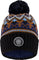 Deux par Deux Taupe Lined Knit Winter Hat with Pompom - Little Boy - Taupe - Navy
