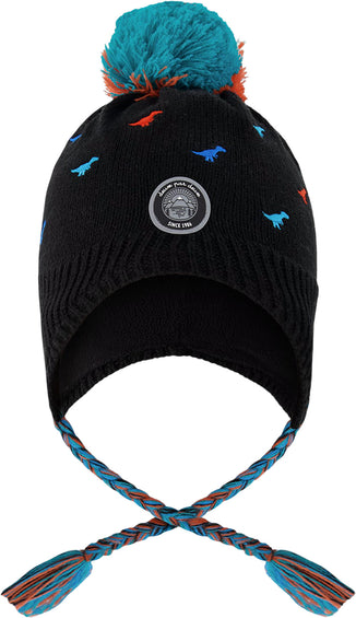 Deux par Deux Lined Winter Peruvian Knit Hat with Pompom - Little Boy