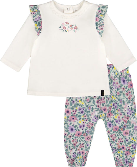 Deux par Deux Organic Cotton Top and Muslin Pants Set - Baby Girl