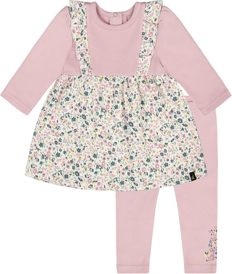 Deux par Deux Organic Cotton Bi-Material Tunic and Leggings Set - Baby Girl