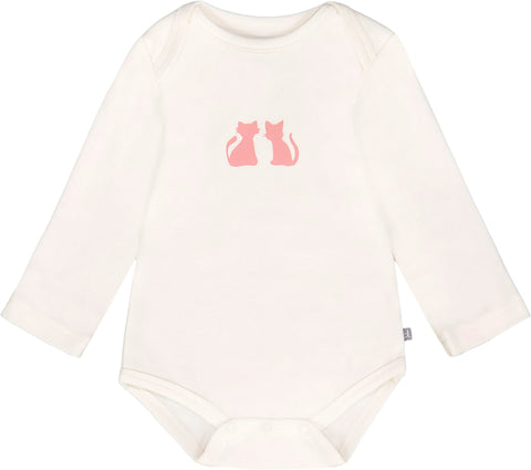 Deux par Deux Organic Cotton Long Sleeve Romper - Baby Girl
