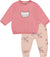 Deux par Deux Organic Cotton Pant with Top Set - Baby Girl - Pink Cat Print