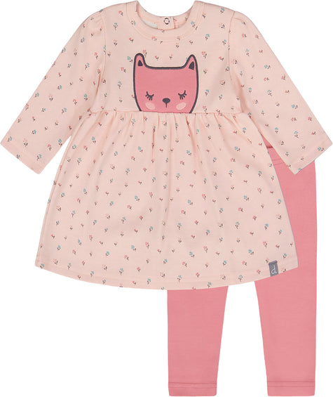 Deux par Deux Organic Cotton Dress and Leggings Set - Baby Girl