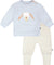 Deux par Deux Dogs Organic Cotton Pant and Top Set - Baby Boy - Light Blue