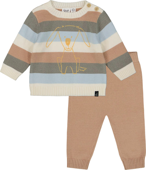 Deux par Deux Knitted Top and Pant Set - Baby Boy