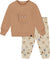 Deux par Deux Beige Tree Organic Cotton Pant and Top Set - Baby Boy - Beige Tree Print