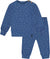 Deux par Deux Beige Tree Organic Cotton Pant and Top Set - Baby Boy - Blue Leaf Print