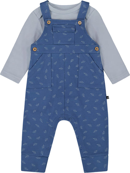 Deux par Deux Organic Cotton Onesie and Overall Set - Baby Boy