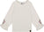 Deux par Deux Jersey Top with Embroidered Floral Sleeves - Little Girl - Off White