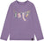 Deux par Deux Organic Cotton Jersey Top - Baby Girl - Purple Gray