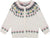Deux par Deux Jacquard Knit Cardigan with Floral Pattern - Baby Girl - Off White
